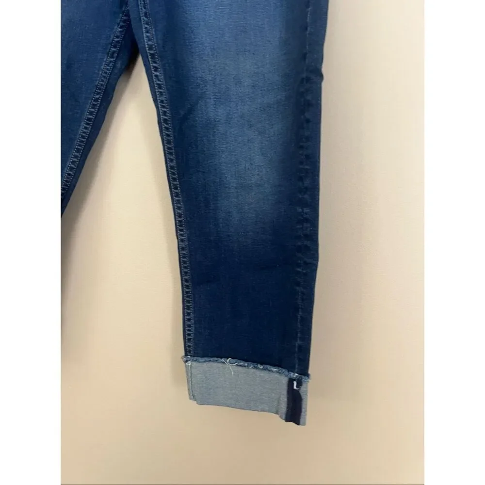 Vigoss Crop Heritage Fit Blue Jeans Woman’s Size 14 Length 25 - Picture 2 of 13